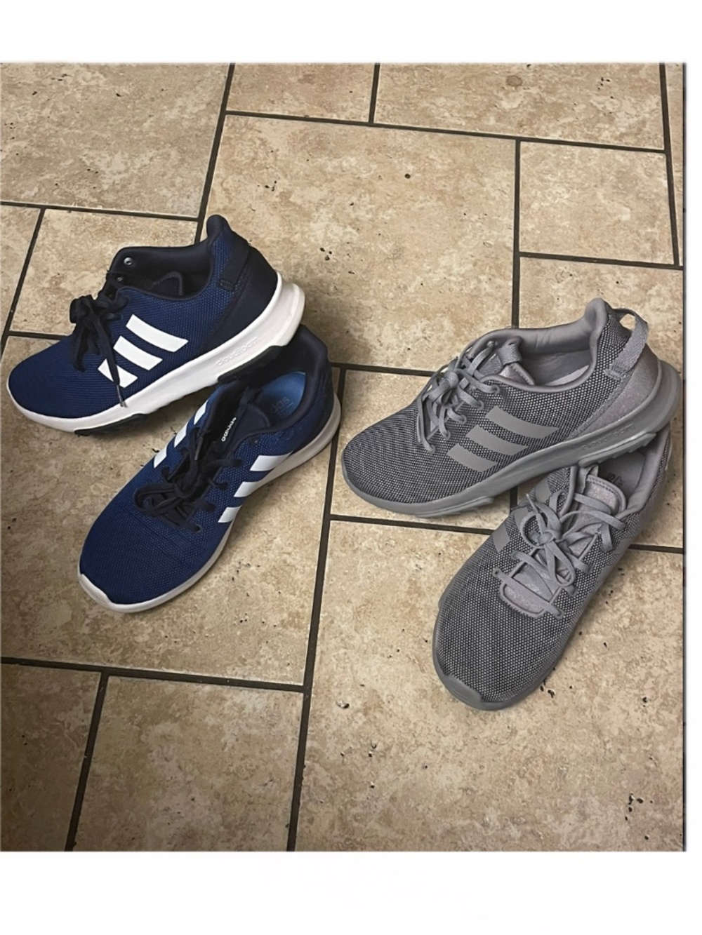 2 Pairs Adidas Unisex Cloudfoam Sneakers – Men's 10 / Women's 11